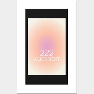 Angel Number 222 Aura Posters and Art